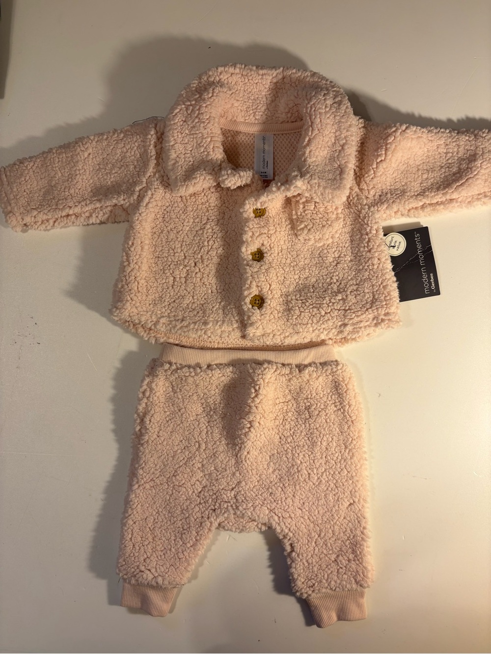 Gerber pink Sherpa Pajama Set - Two-Piece Cozy Outfit